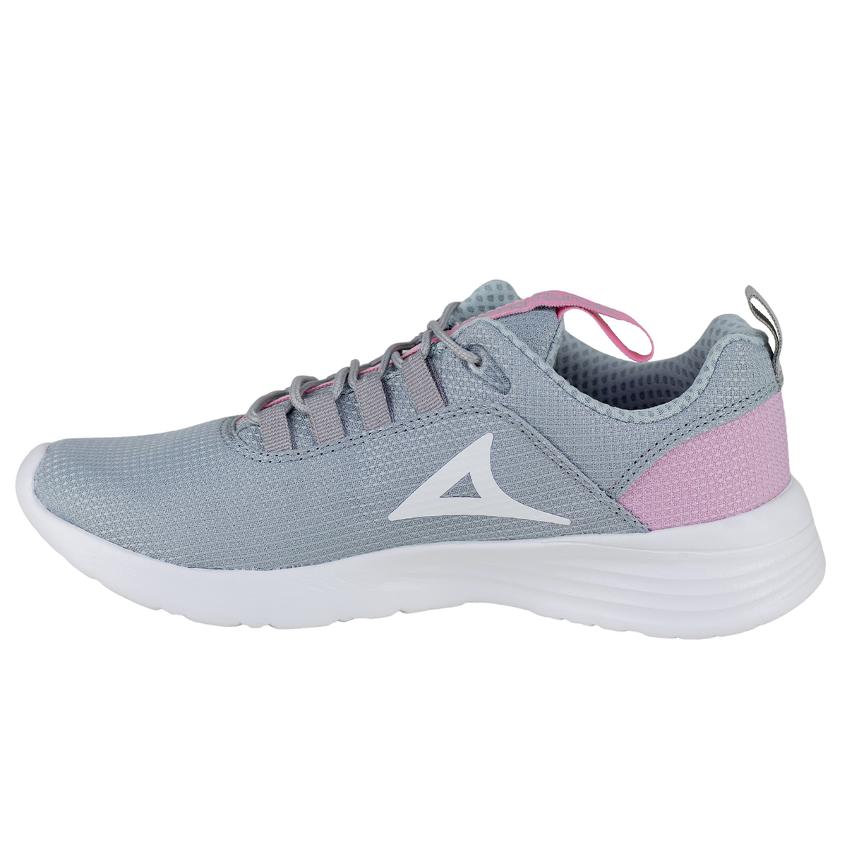 Tenis Running Para Correr Pirma Mujer 0248 Gris Rosa Deporte.