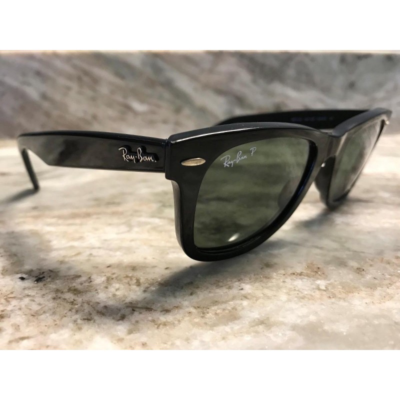 Lentes de sol Ray Ban Rb2140 901/58 Wayfarer Negro Polarizado Grande 54-18