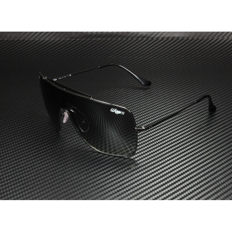 Lentes de sol Ray Ban Rb3697 002/11 Wings Ii Gris degradado Negro Original