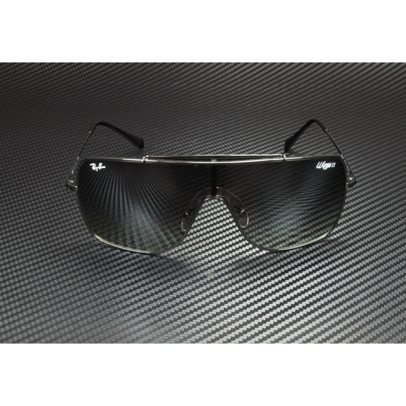 Lentes de sol Ray Ban Rb3697 002/11 Wings Ii Gris degradado Negro Original