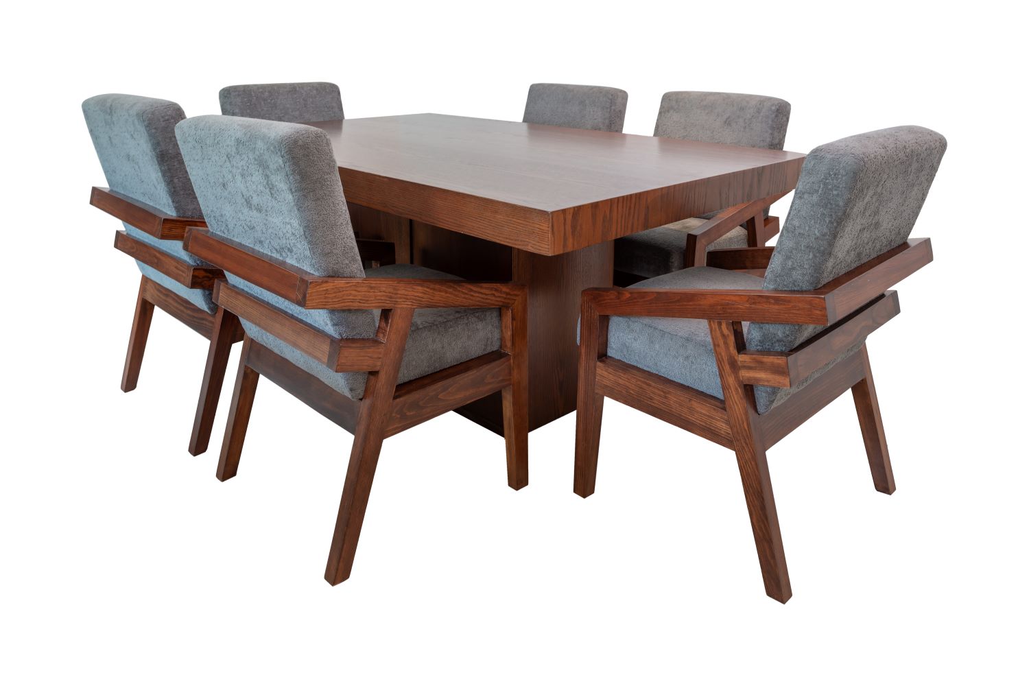 Comedor Home Sweet Home, Modelo Antea, Madera de Parota para 6 personas.