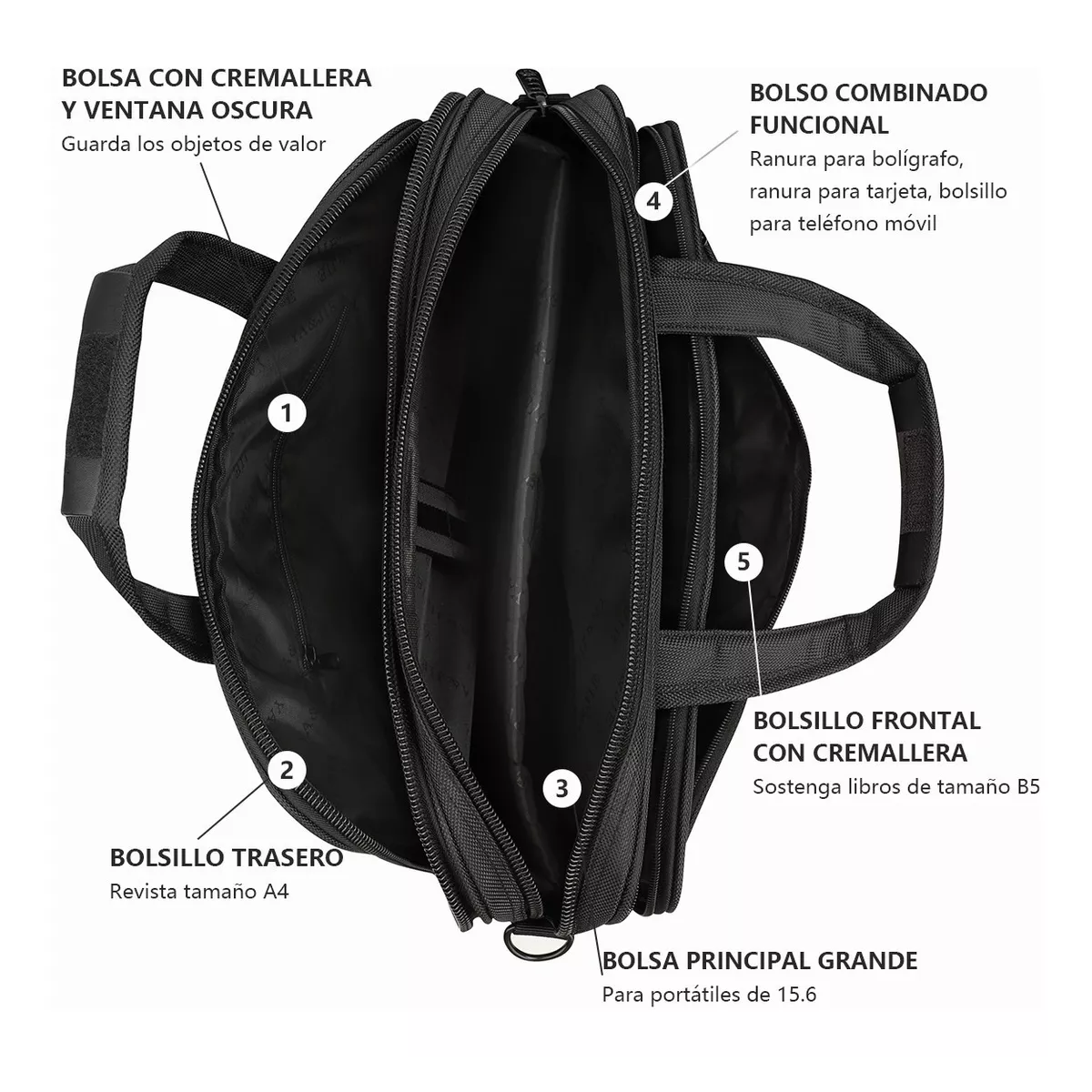 Portafolio Maletín Para Laptop Ejecutivo Crossbody