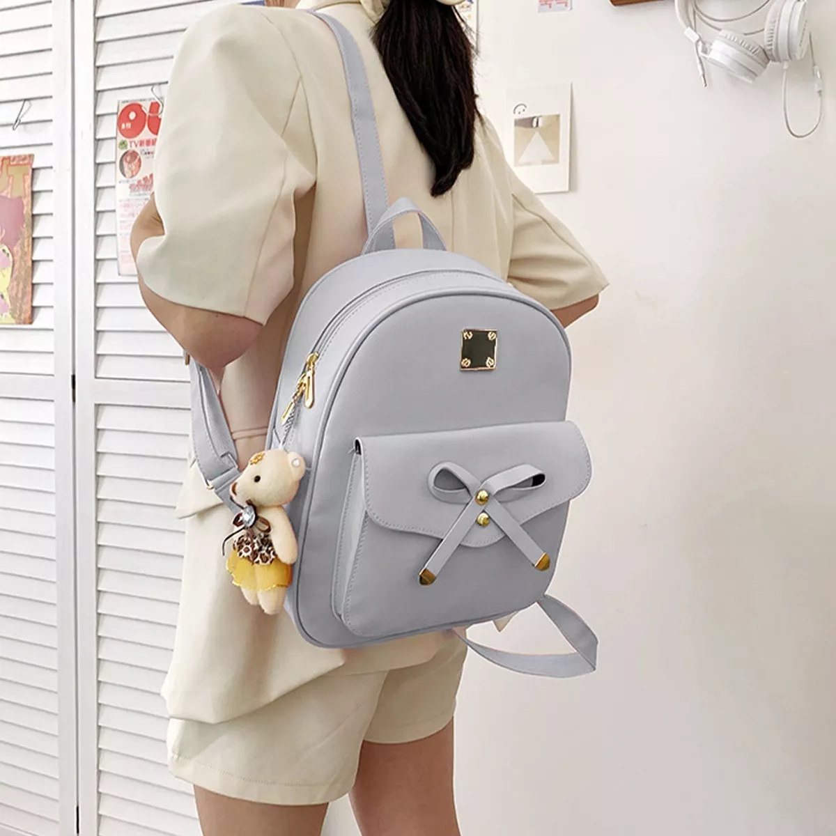 Conjunto De Mochila Y Bolsas Modernas Para Mujer 3 Piezas