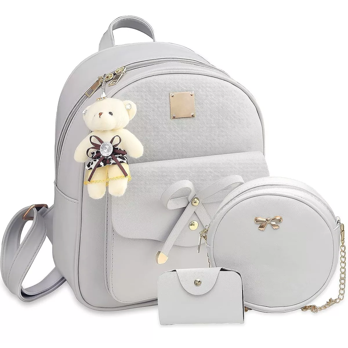 Conjunto De Mochila Y Bolsas Modernas Para Mujer, 3 Piezas