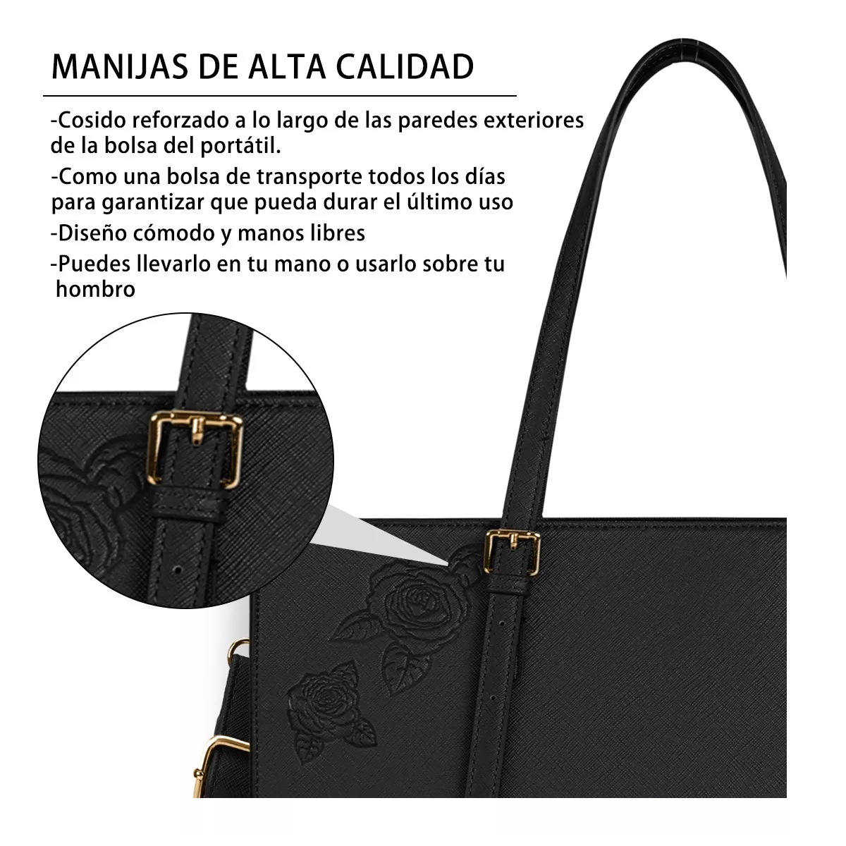 Bolsa De Mujer Totes Bandoleras Moda 15.6 Portafolios Laptop