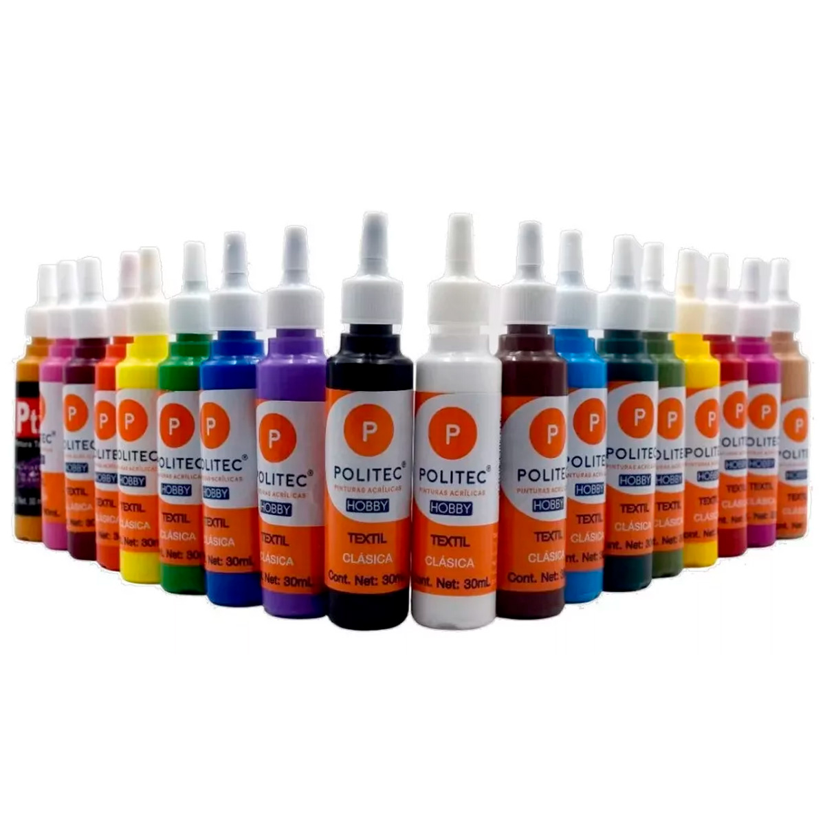 Kit Pintura Textil Tenis Mochilas Policraft 30 Ml