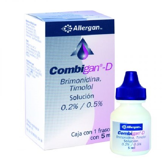 COMBIGAN D 2 MG/5 MG GOTAS OFTALMICAS CON 5 ML, BRIMONIDINA CON TIMOLOL