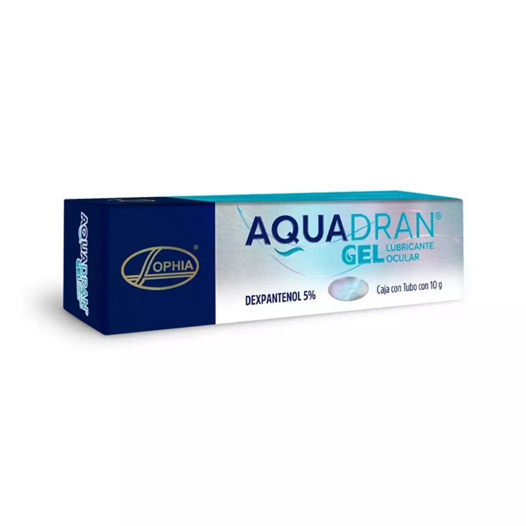 Aquadran Gel lubricante ocular, 50 mg/g (Dexpantenol), Tubo 10 g