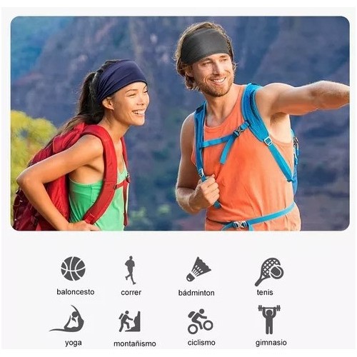 "4pzs Banditas Deportivas Cabeza Diadema Absorbe El Sudor "