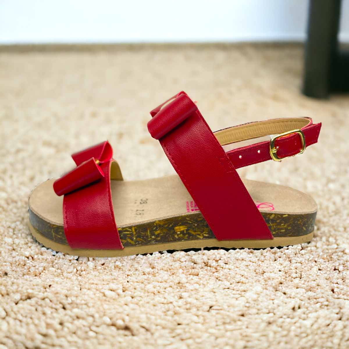 Huaraches De Niña Con Moños, Estilo Verano LAS CUATAS.