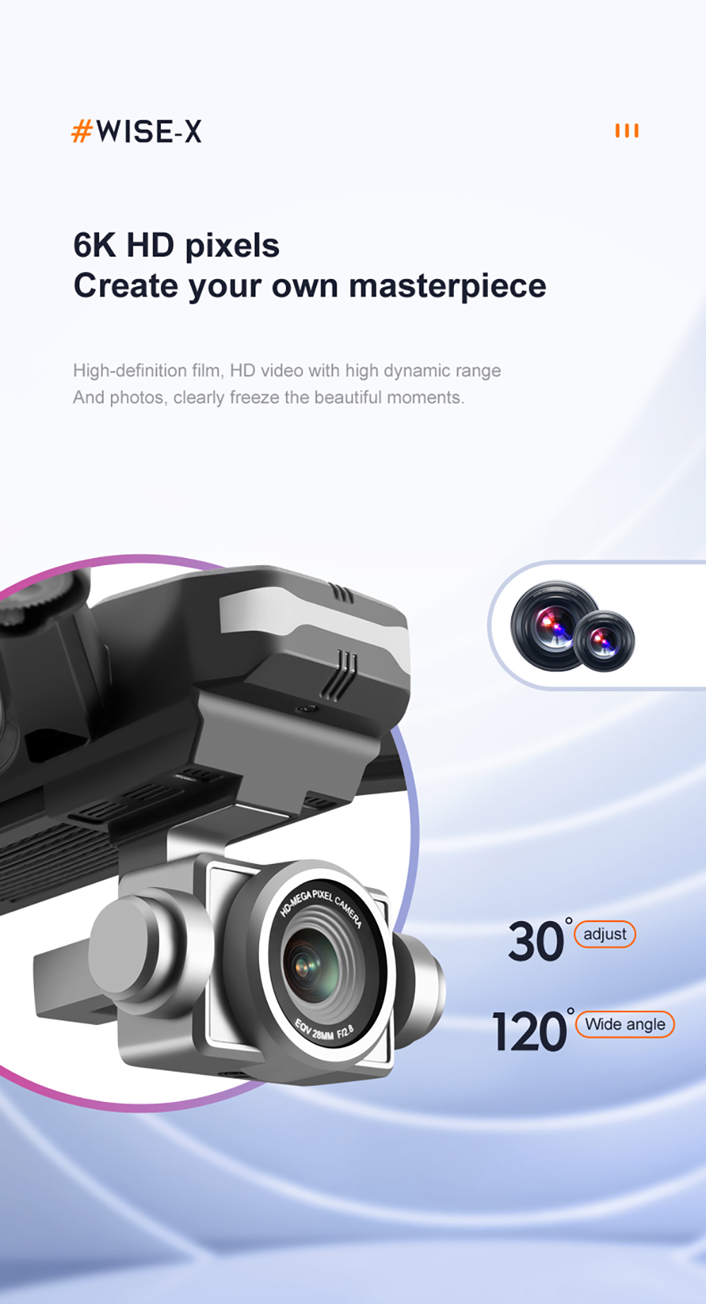 Dron doble camara 4k