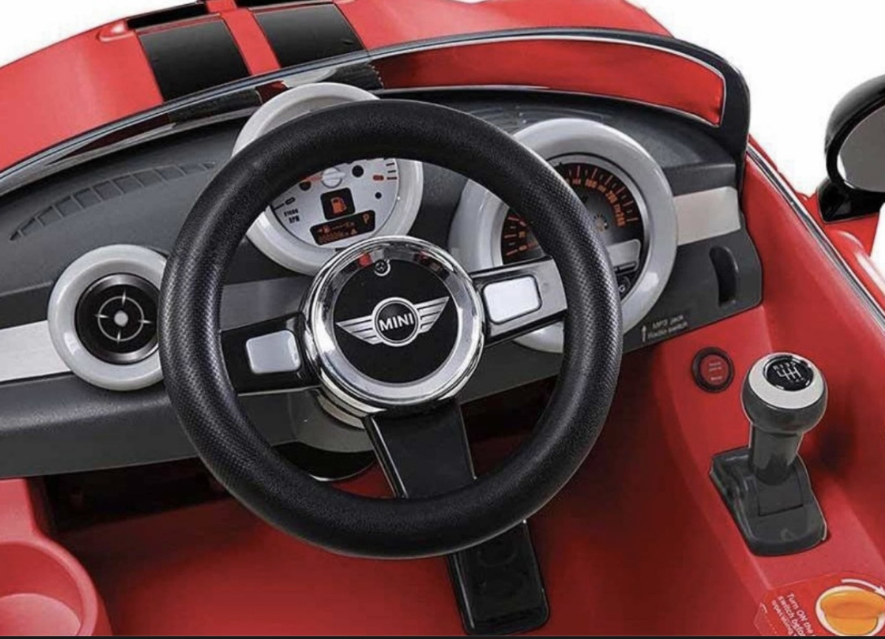 Montable Eléctrico Prinsel Mini Cooper S Coupe Rojo 6 Volts
