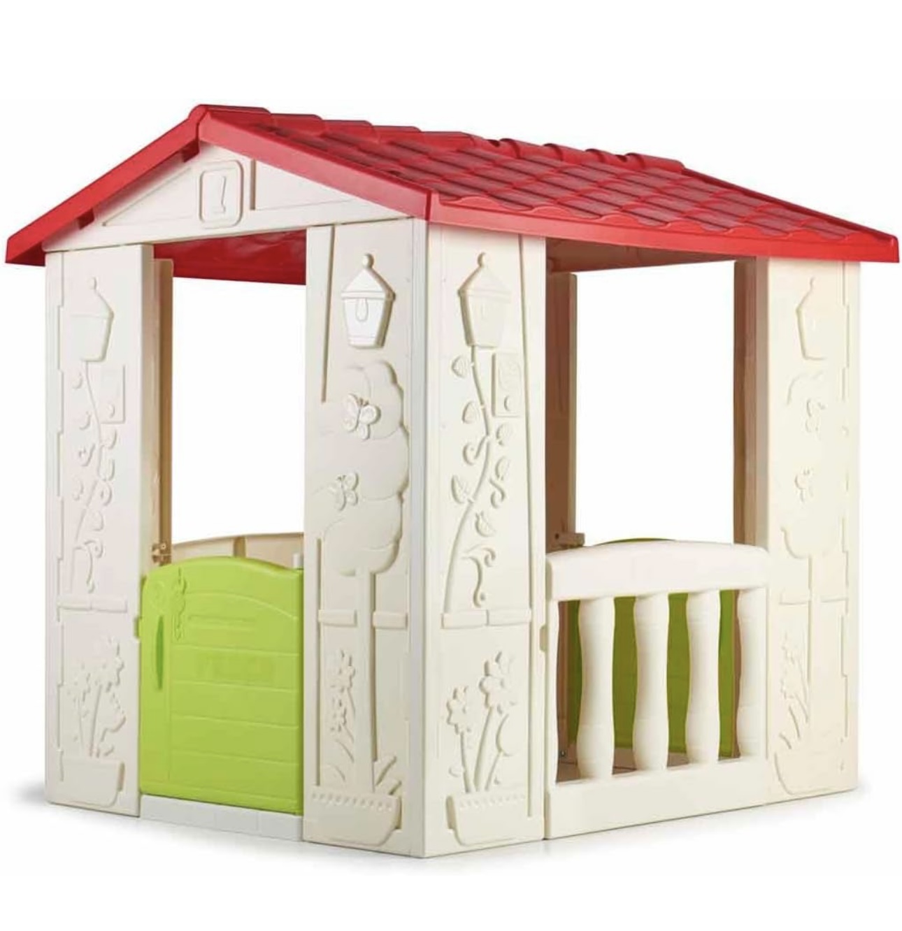 Casita Casa Feber Happy Con 2 Puertas Color Multicolor Floreado