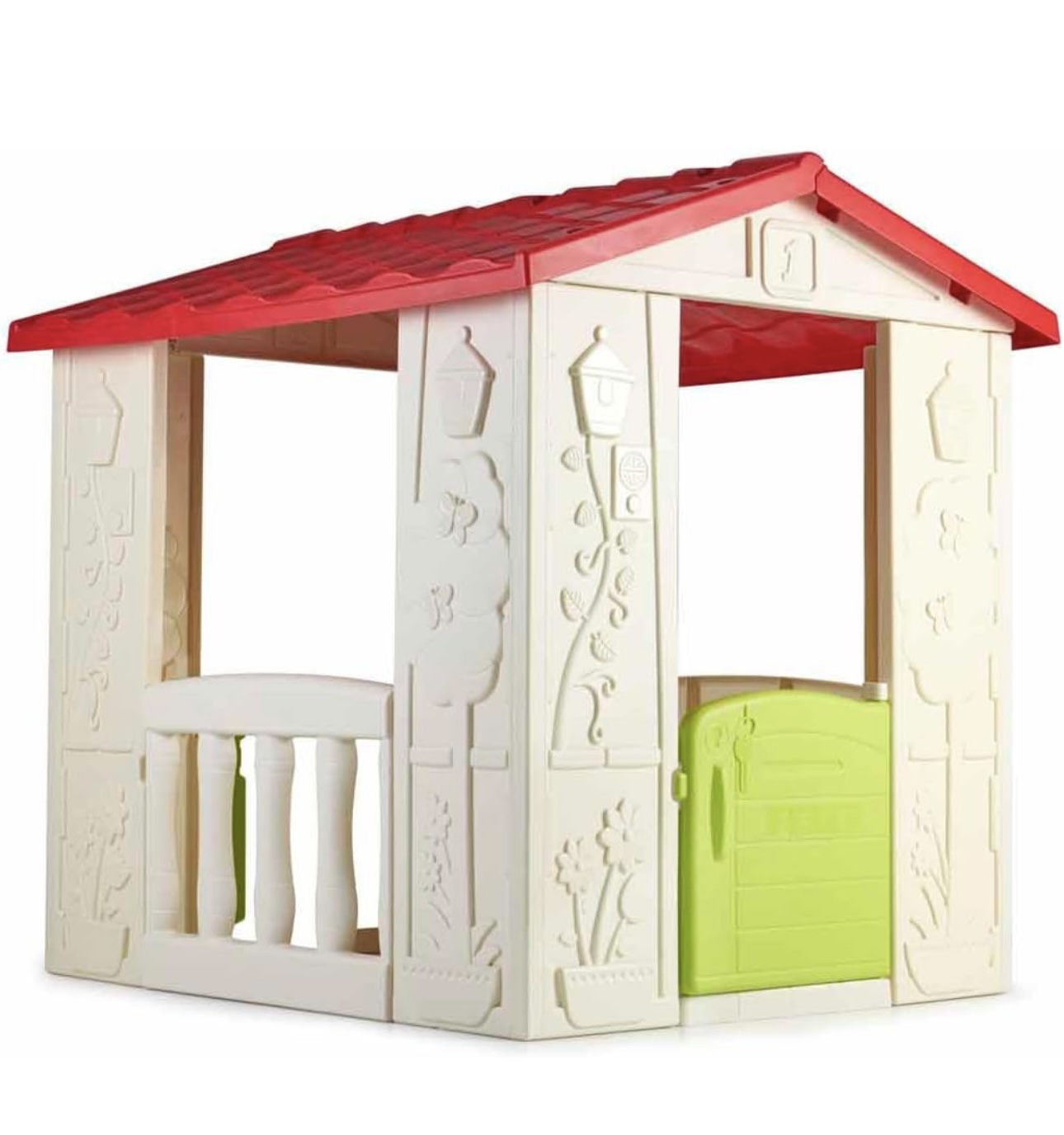 Casita Casa Feber Happy Con 2 Puertas Color Multicolor Floreado