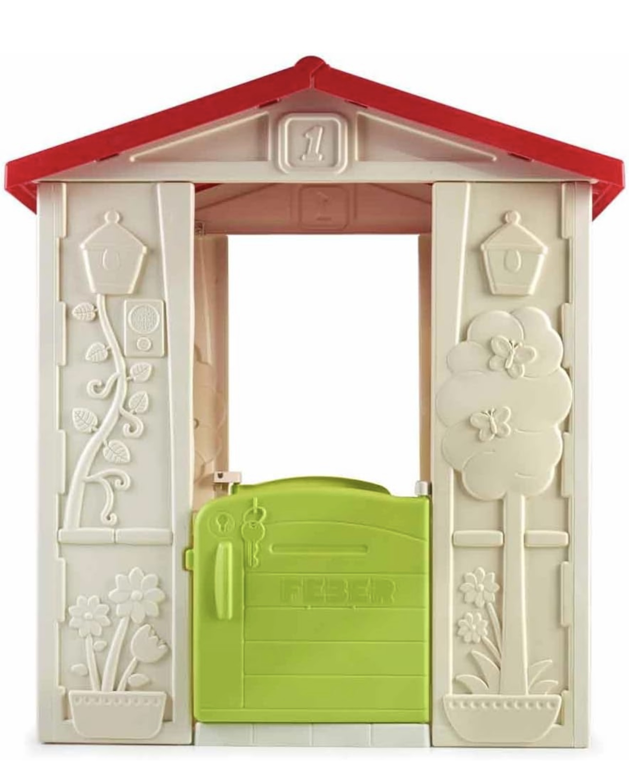 Casita Casa Feber Happy Con 2 Puertas Color Multicolor Floreado