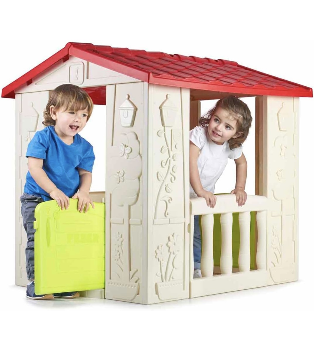 Casita Casa Feber Happy Con 2 Puertas Color Multicolor Floreado