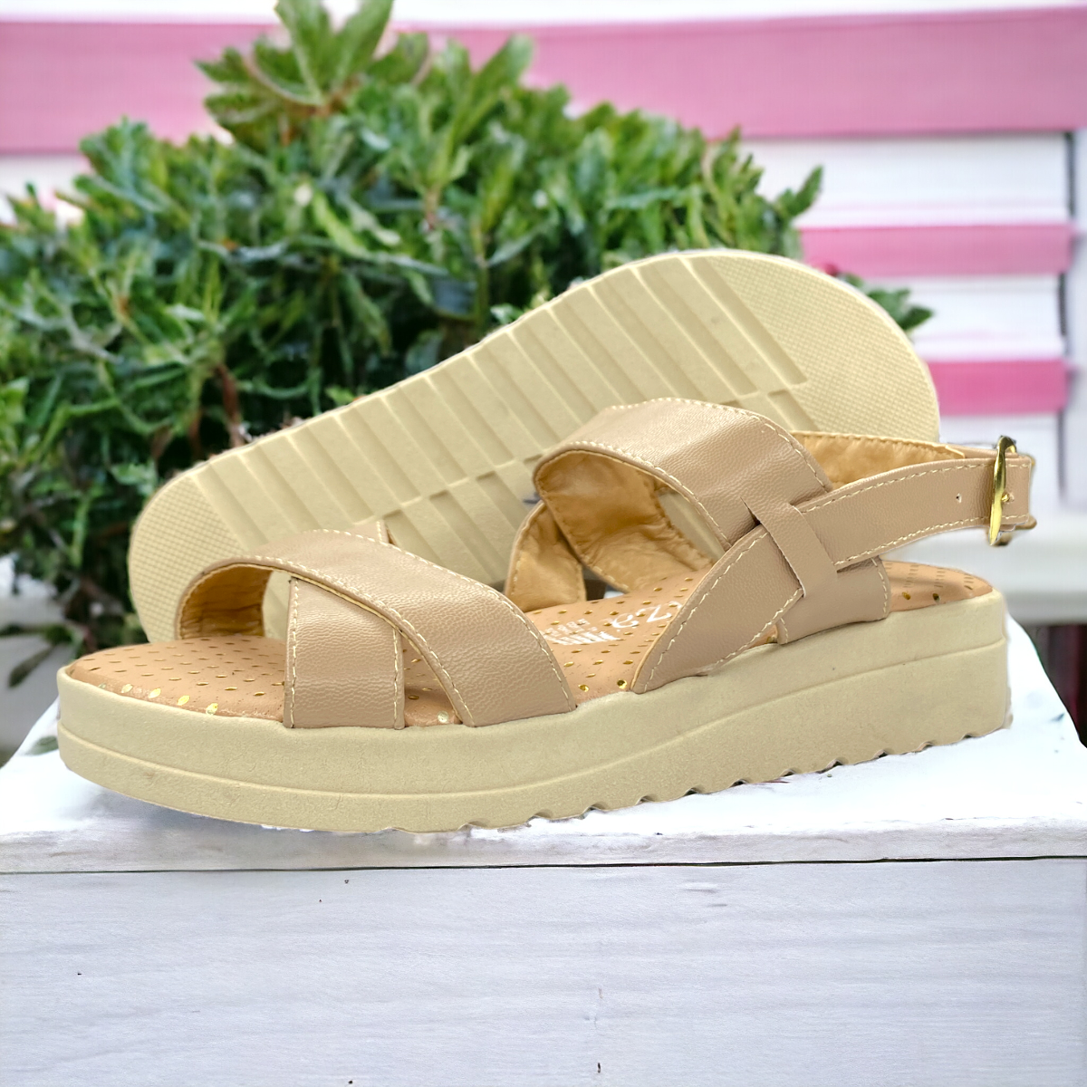 Huaraches Alpargatas Plataforma Flores Melle Niñas Cute LAS CUATAS.