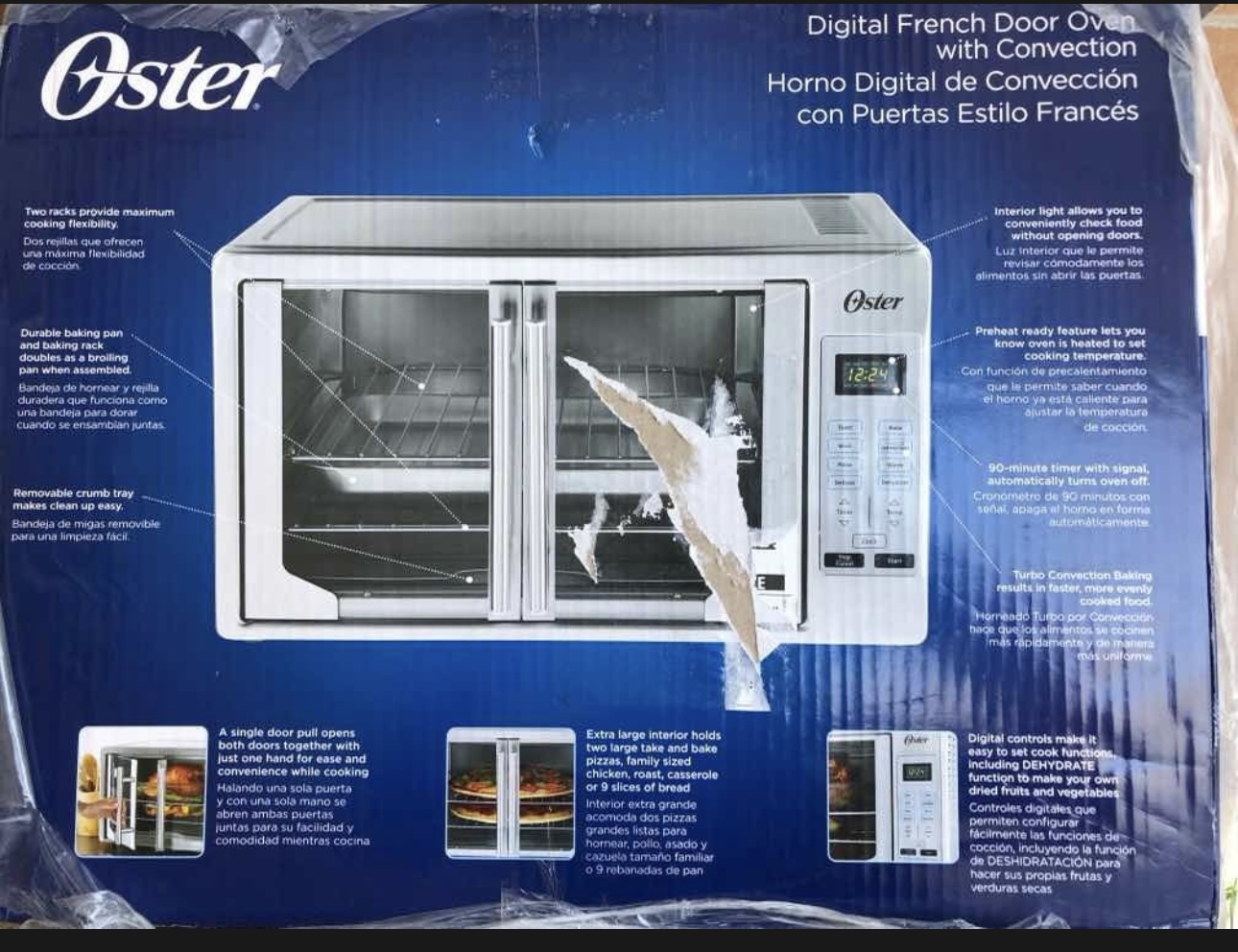 Oster Horno Eléctrico Digital French Door De Convección