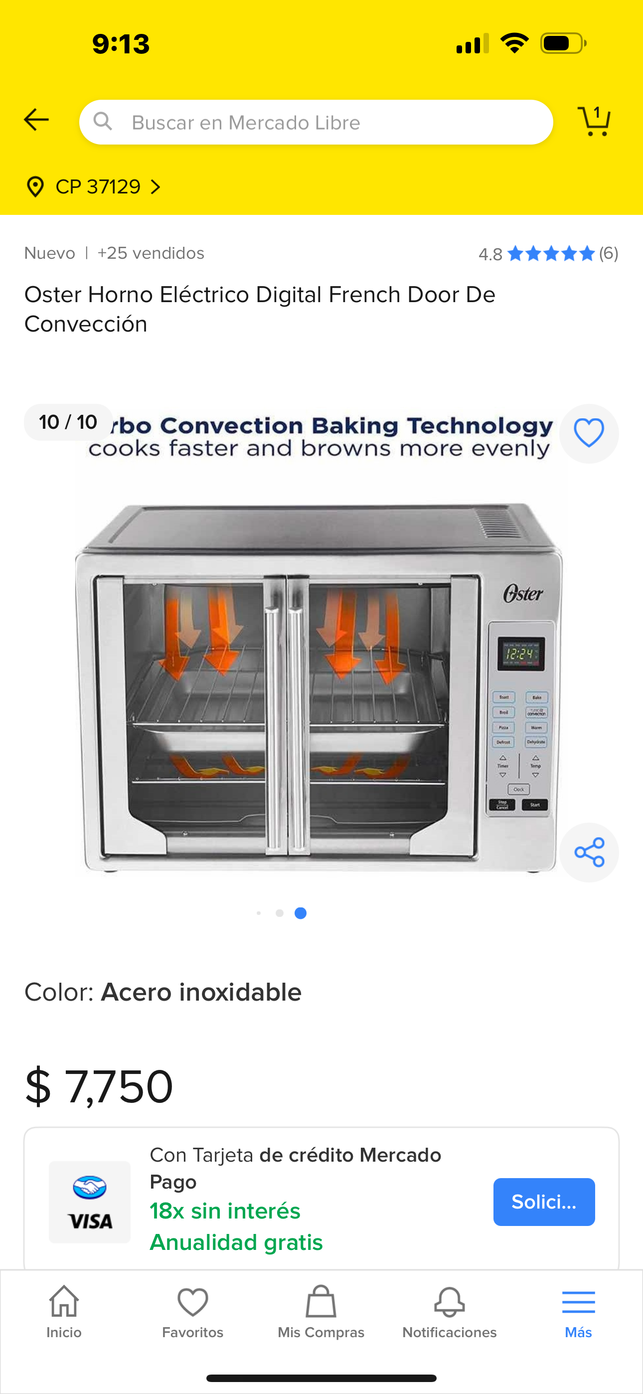 Oster Horno Eléctrico Digital French Door De Convección