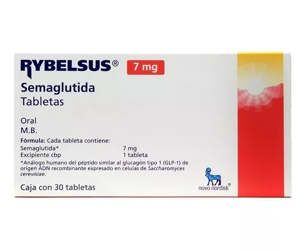 Rybelsus 7 miligramos, 30 Tabletas (Semaglutida) .