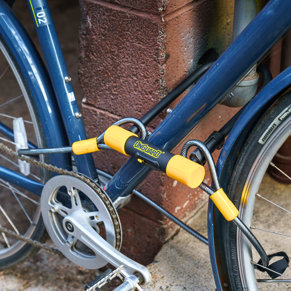 Candado Tipo U para Bicicleta Onguard con Cable Mod. BULLDOG 8015M