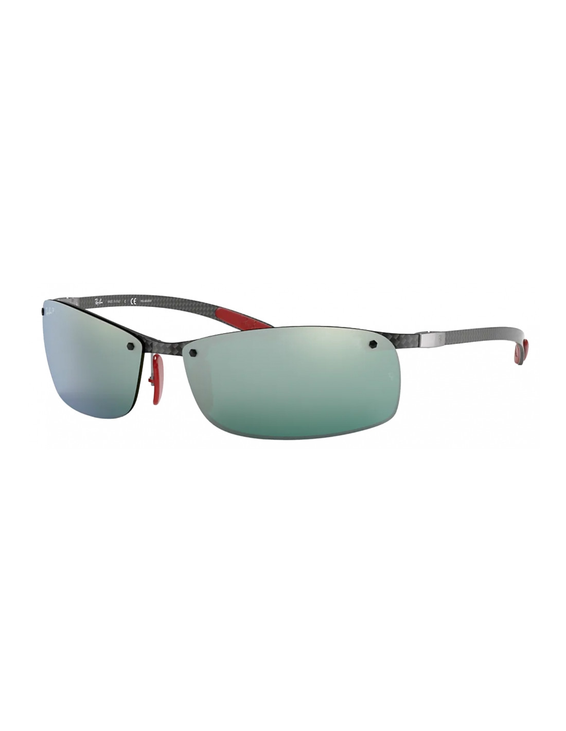 Lentes de sol Ray Ban RB8305M F005/H1 Scuderia Ferrari Collection Square Shape Plata