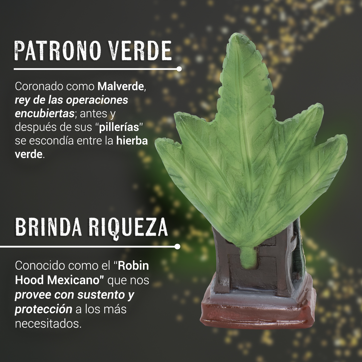 Malverde Sentado Camisa Roja 21 cm: Amparo y protección