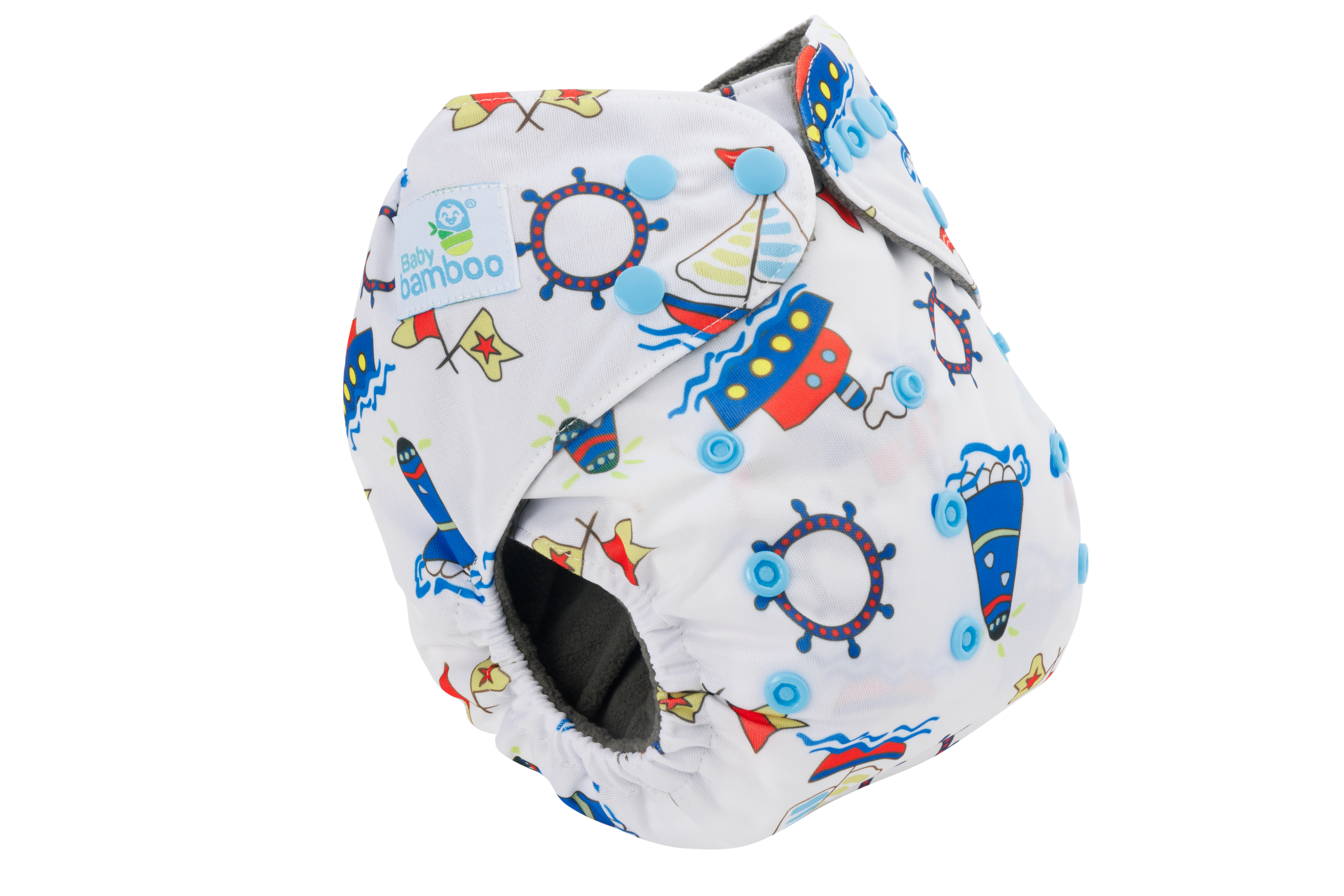 5 Pañales ecológicos PREMIUM de bambú estampados niño + 5 insertos de Bambú.