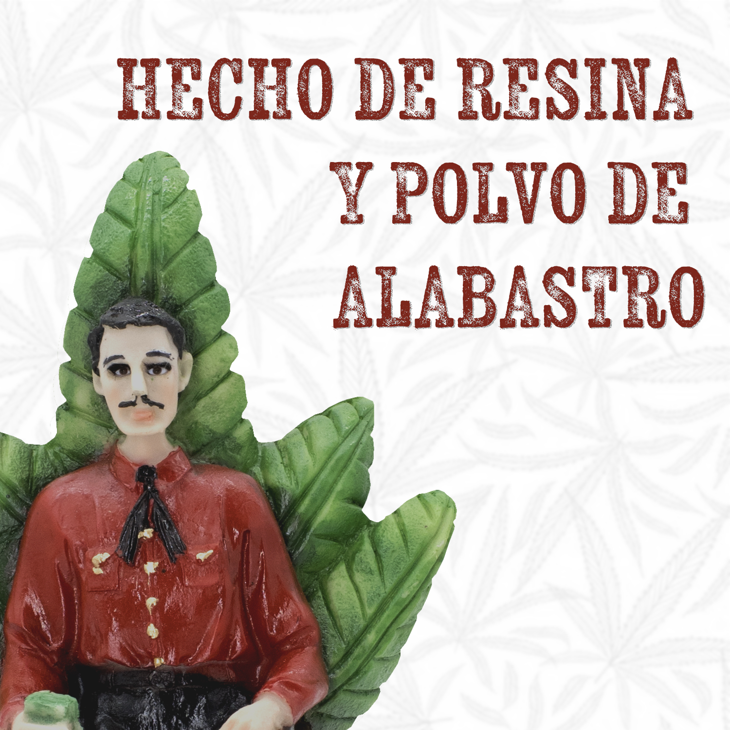 Malverde Sentado Camisa Roja 21 cm: Amparo y protección