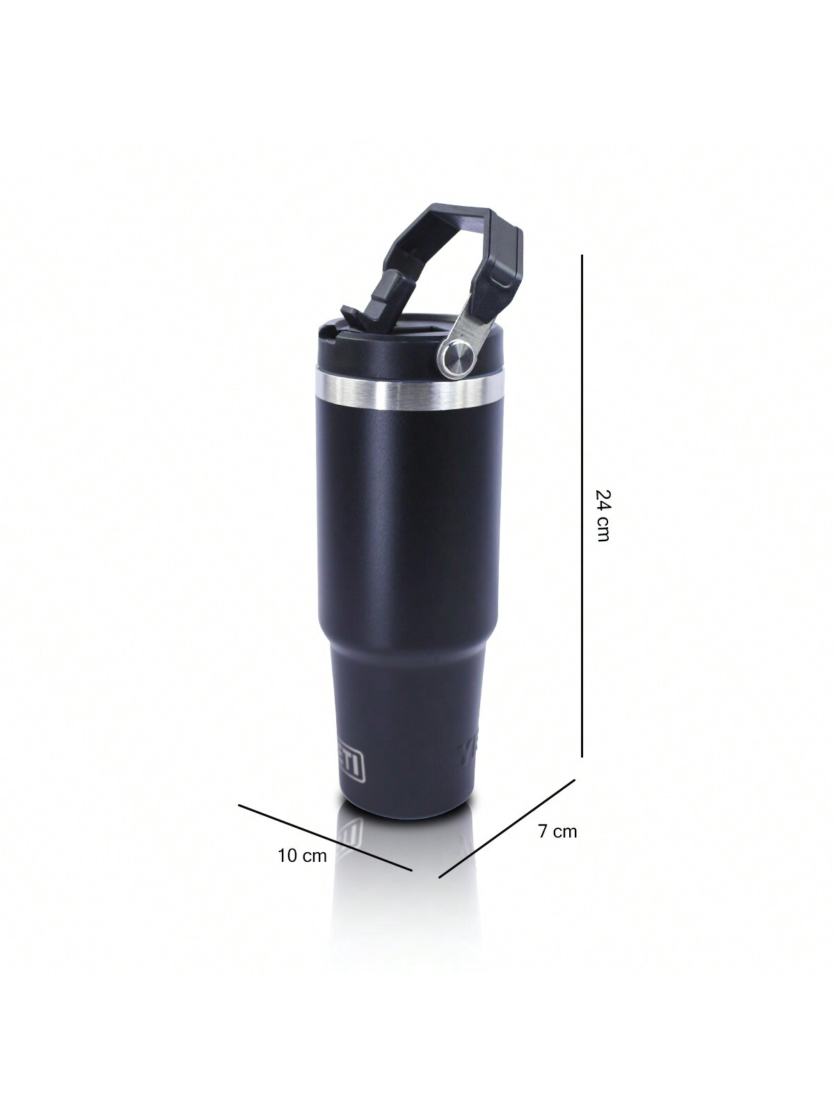 VASO TERMICO YETI NEGRO CAPACIDAD DE 30 OZ CONTAPA AGARADERA
