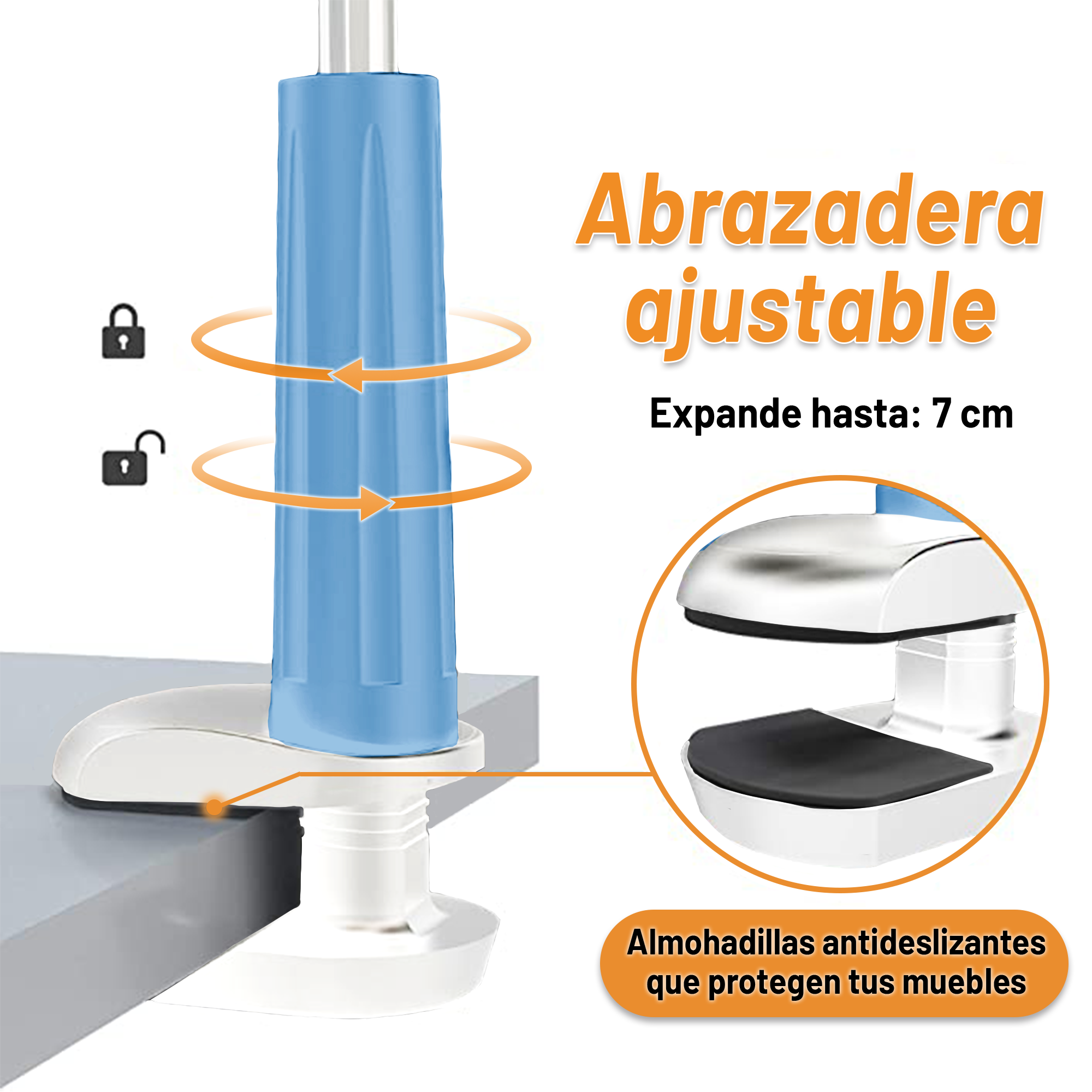 Soporte para Celular Archy Brazo Flexible Universal Multiangulo Rotación 360 Mesa Escritorio Hogar Oficina con Brazo De Ajuste Clip Pinza Porta Celular.
