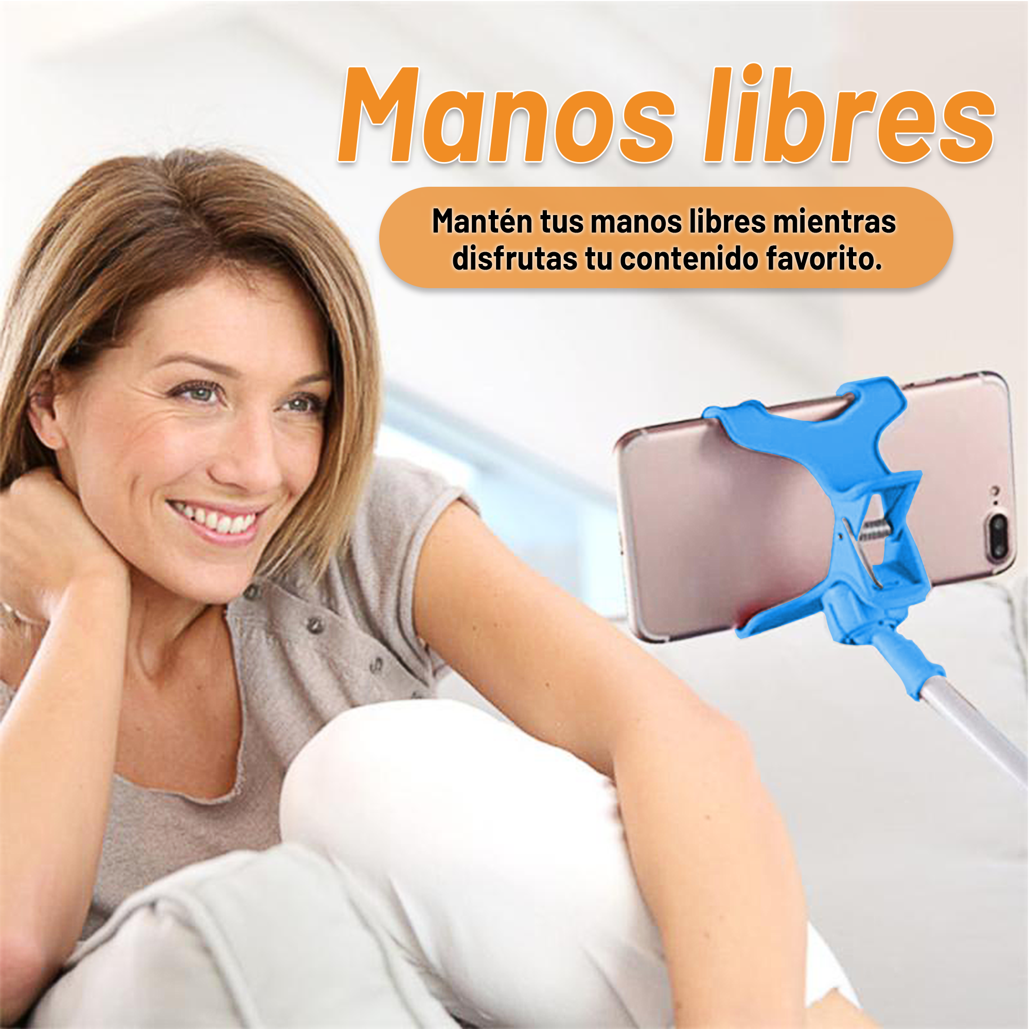 Soporte para Celular Archy Brazo Flexible Universal Multiangulo Rotación 360 Mesa Escritorio Hogar Oficina con Brazo De Ajuste Clip Pinza Porta Celular.
