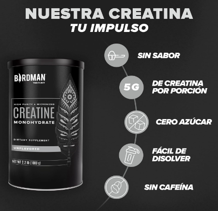 Creatina 400gr 90 serv BIRDMAN .