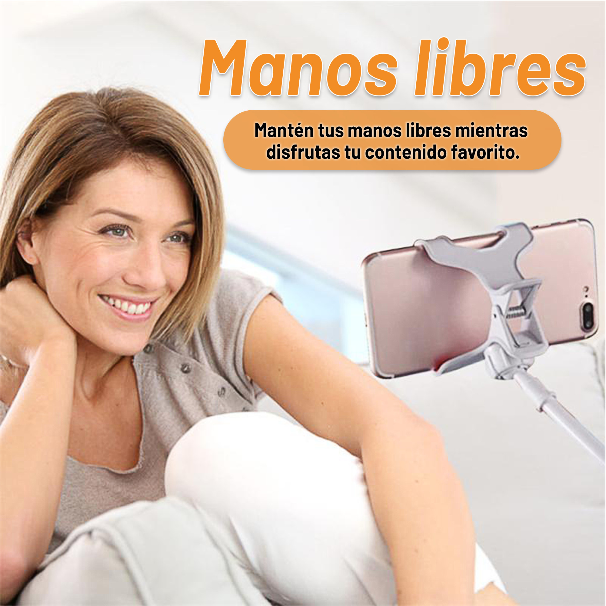Soporte para Celular Archy Brazo Flexible Universal Multiangulo Rotación 360 Mesa Escritorio Hogar Oficina con Brazo De Ajuste Clip Pinza Porta Celular.