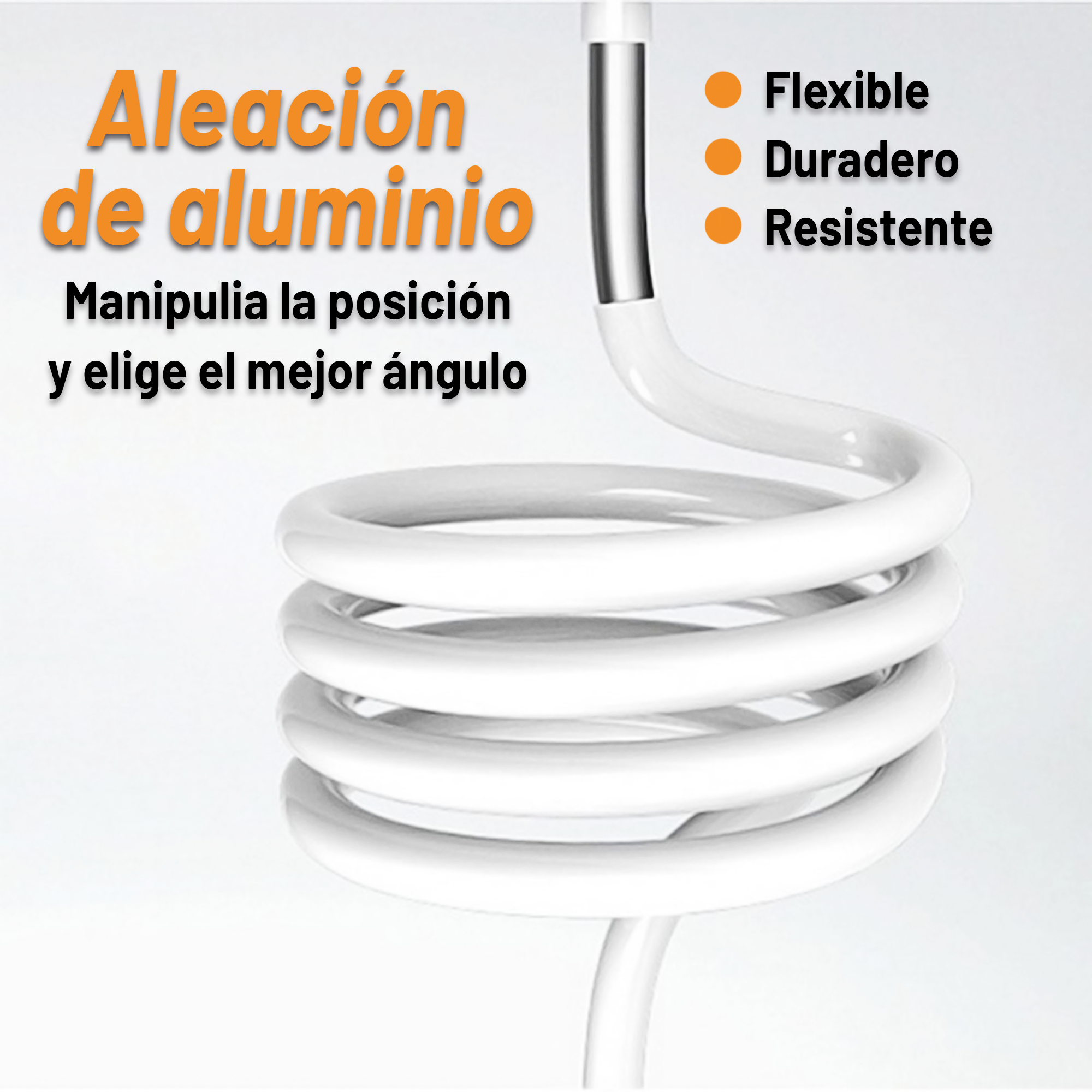 Soporte para Celular Archy Brazo Flexible Universal Multiangulo Rotación 360 Mesa Escritorio Hogar Oficina con Brazo De Ajuste Clip Pinza Porta Celular.