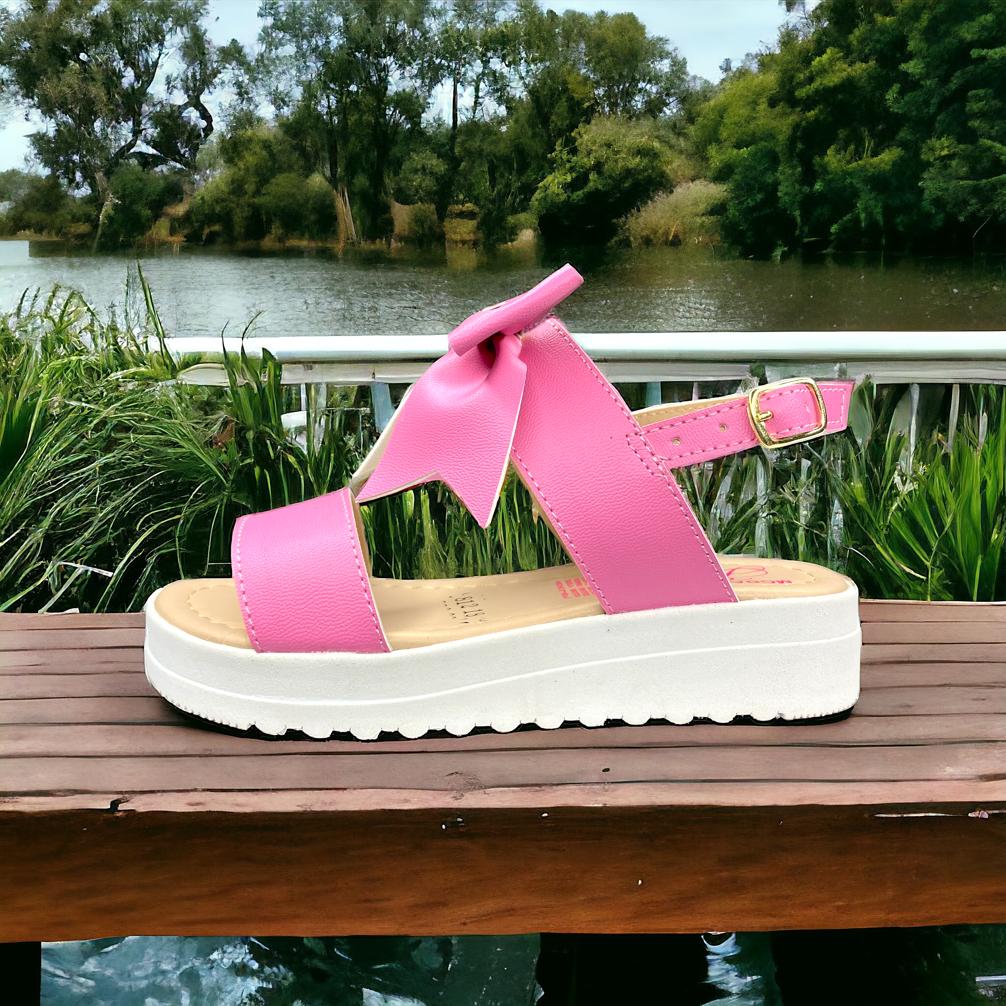 Sandalia Unicornio Niña Huarache Ajustable Playa Plataforma LAS CUATAS.