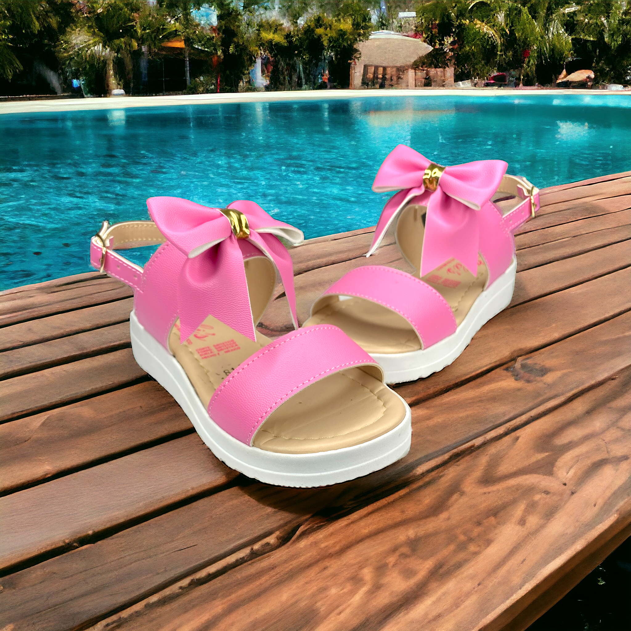 Sandalia Unicornio Niña Huarache Ajustable Playa Plataforma LAS CUATAS.