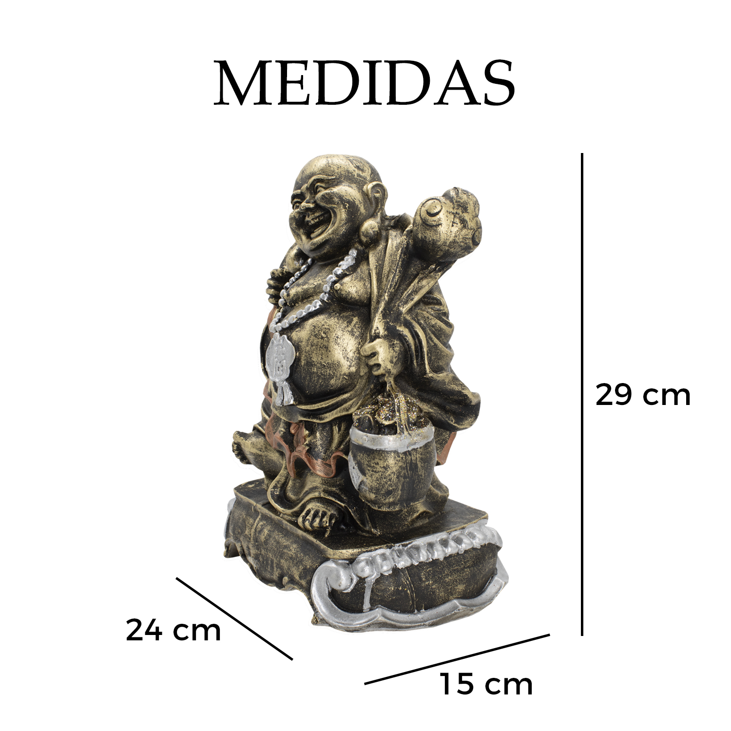 Figura Buddha: Bendiciones, bienestar, prosperidad