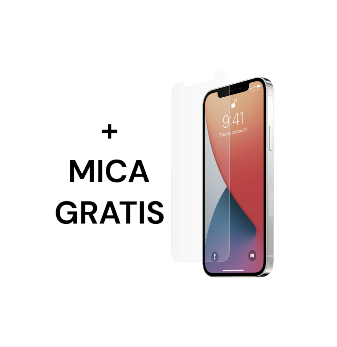 Funda Acrigel Transparente con MagSafe más Mica de Cristal Gratis para iPhone 12 Pro Max.
