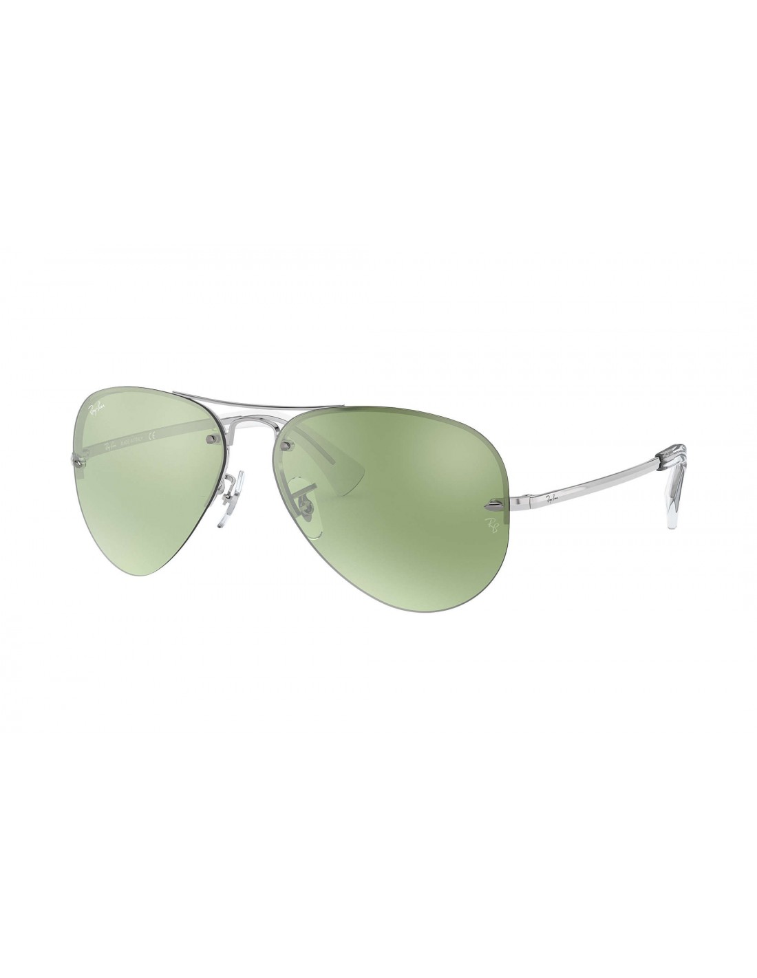 Lentes de sol Ray Ban RB3449 9043/30 Aviator Plata Espejo Gris