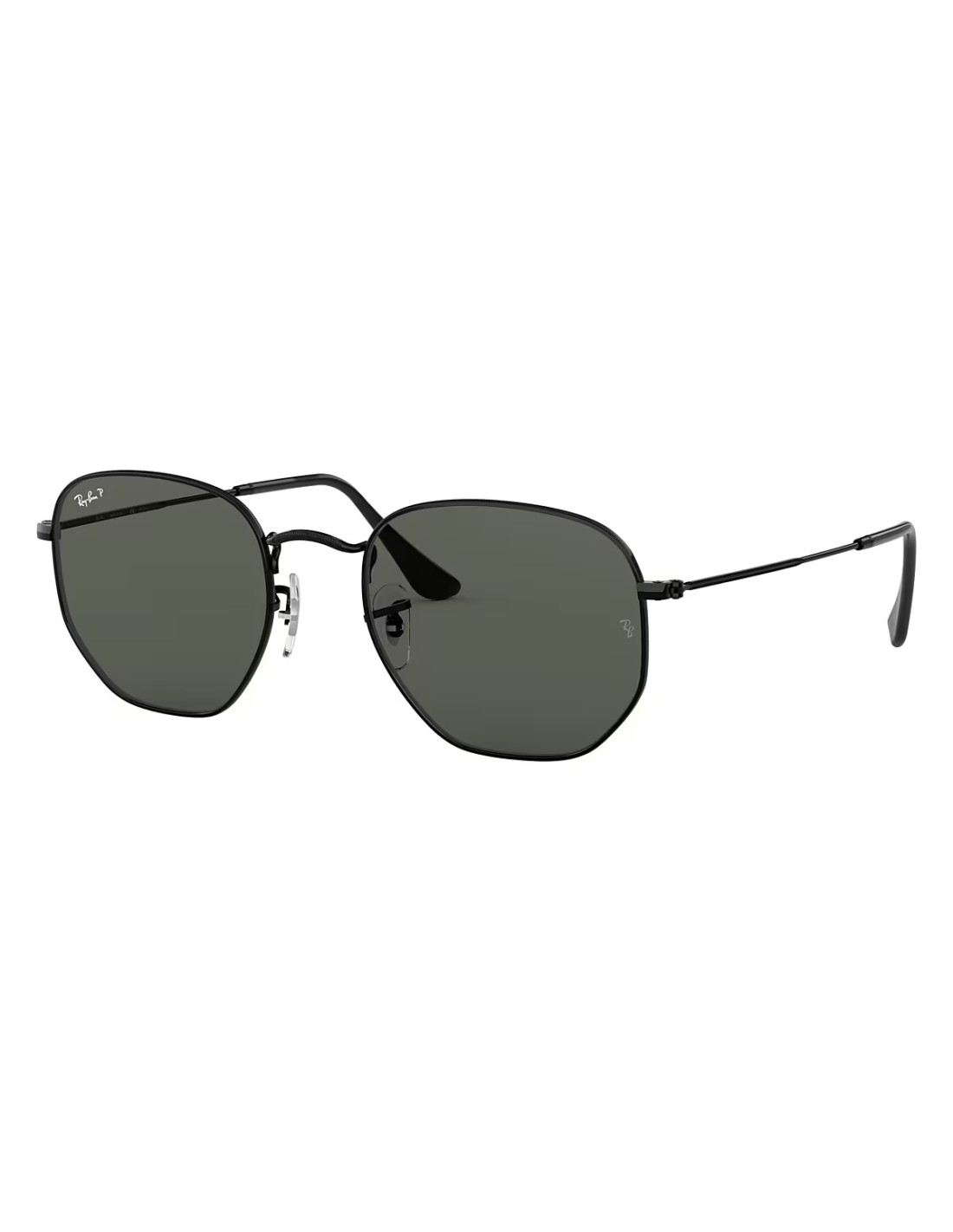Lentes de sol Ray Ban Rb3548n 002/58 Hexagonal Flat Negro Polarizado
