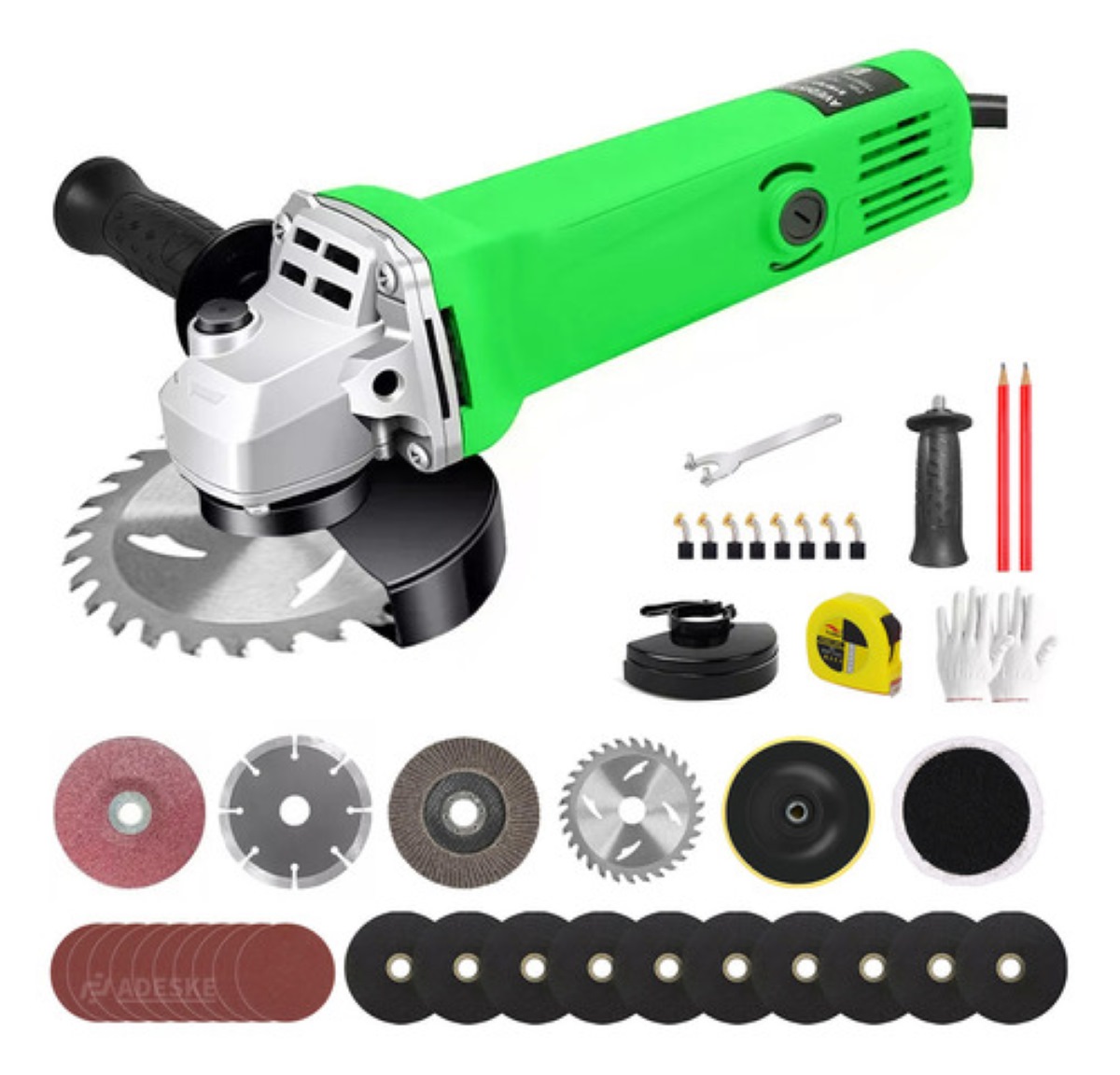 Miniesmeriladora eléctrica 60Hz Verde 950 W 110 V 127 V