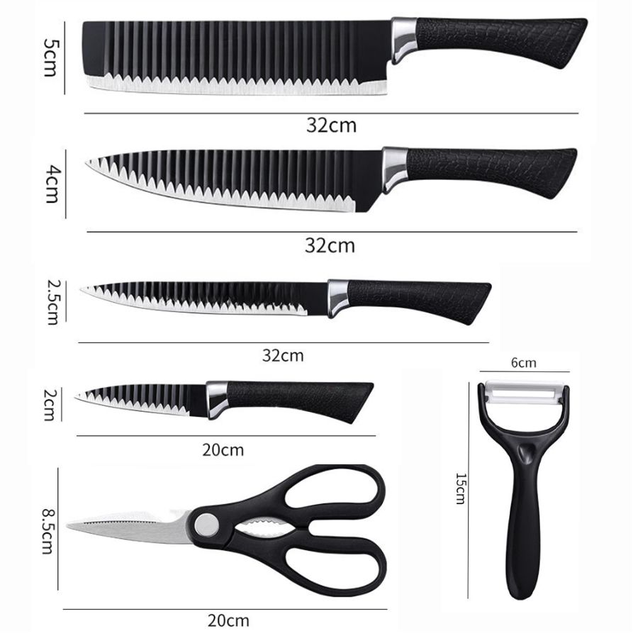 Juego De Cuchillos para Cocina Acero Inoxidable.