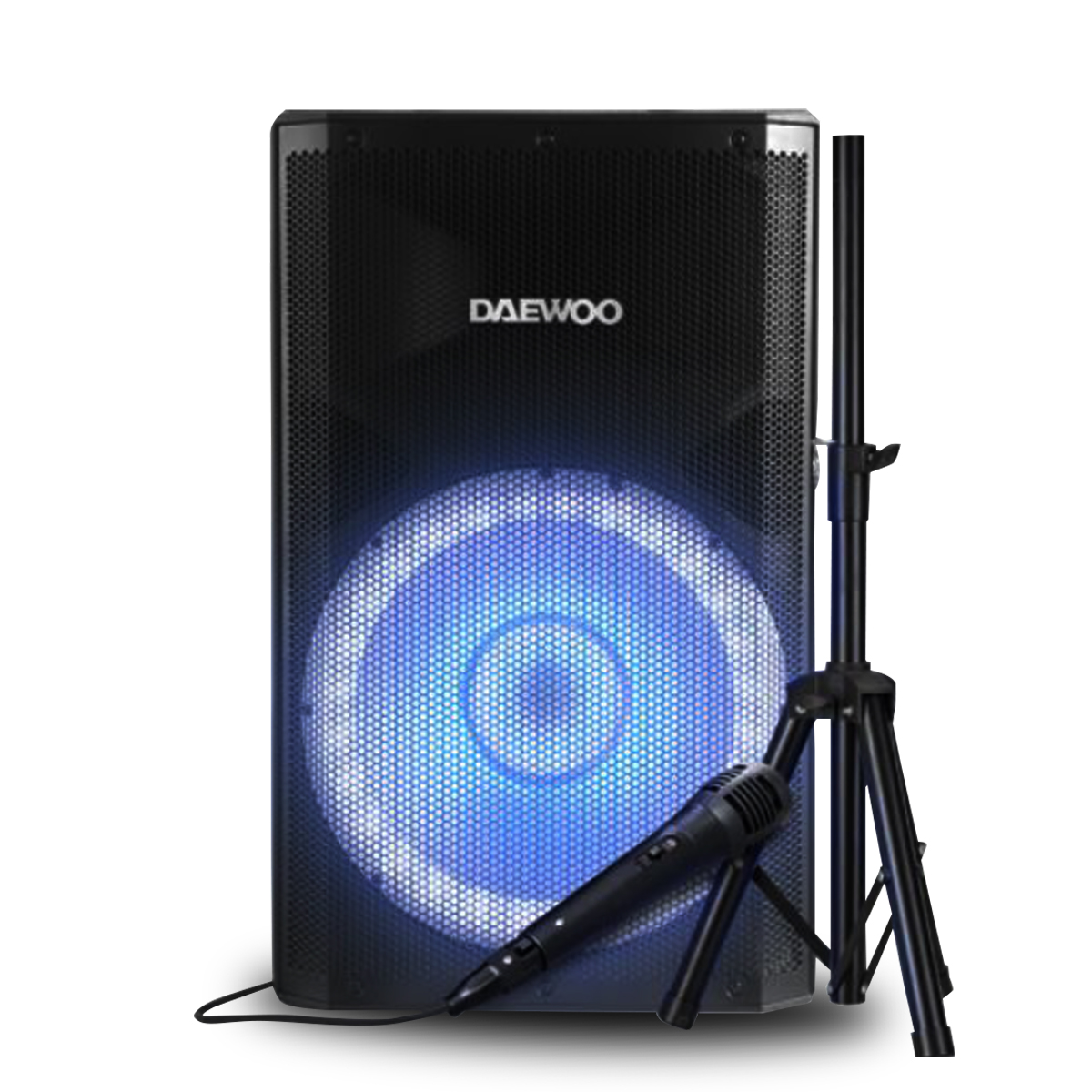 Bocina Bafle 15" Dw-Xpro Daewoo Bluetooth Tws Con Tripié Y Micrófono