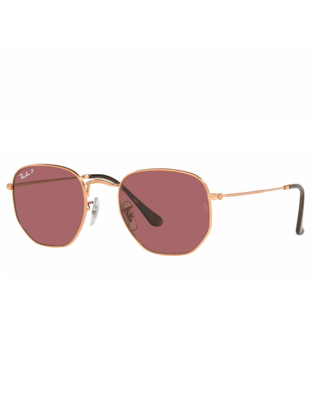 Lentes de sol Ray Ban Rb3548n 9202AF Hexagonal Flat Vino Polarizado