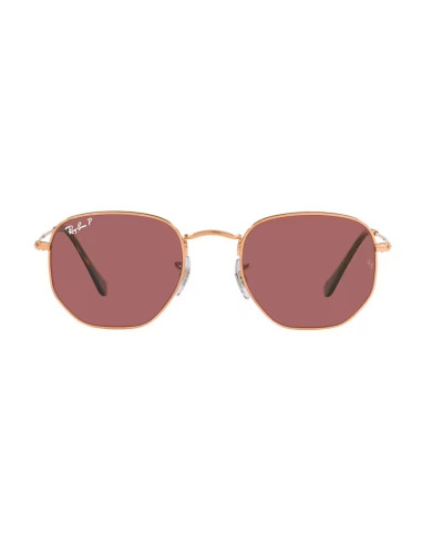 Lentes de sol Ray Ban Rb3548n 9202AF Hexagonal Flat Vino Polarizado