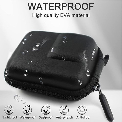 "Funda Mini Pu Para Gopro Hero 12 11 10 9 8 7 6 5 Black Case negro  "