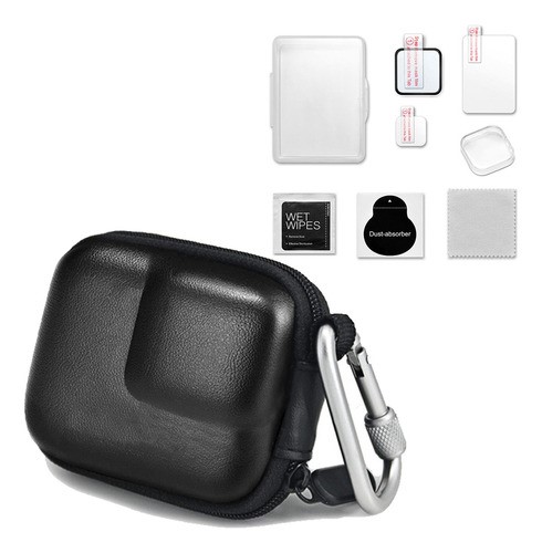 "Funda Mini Pu Para Gopro Hero 12 11 10 9 8 7 6 5 Black Case negro  "