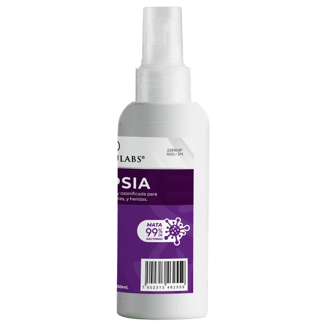 Spray Para Asepsia De Ulceras, Pie Diabético, Heridas y Quemaduras, Con Iones De Plata, 50ml, Xepsia, Formulabs