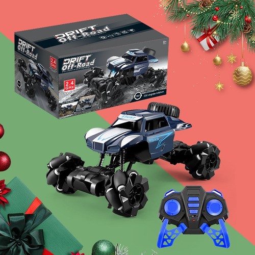 "Carros De Control Remoto Todoterreno 24cm Juguete Azul con Negro "